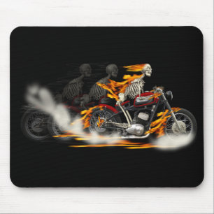 Mousepad Bicicleta do fogo da motocicleta dos cavaleiros do