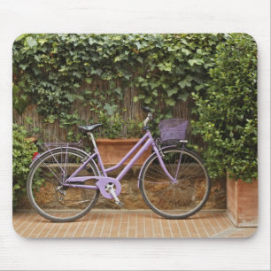 Mousepad Bicicleta estacionada, Pienza, Itália, Toscana