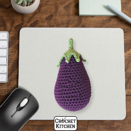 Mousepad Bicicleta Mínima de Crochet Purple