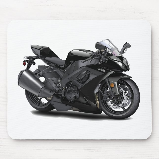 Mousepad Bicicleta preta de Ninja (Frente)