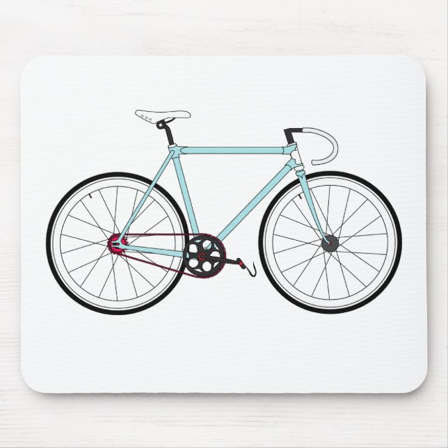 Mousepad Bicicleta retro clássica (Frente)