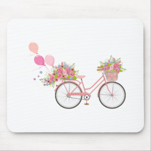 Mousepad Bicicleta Rosa Whimsical