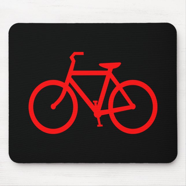 Mousepad Bicicleta Vermelha (Frente)