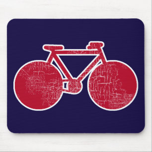 Mousepad bicicleta vermelha