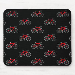 Mousepad bicicleta vermelha a preto