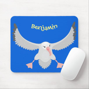 Mousepad Bicicleta voadora de aves albatroz
