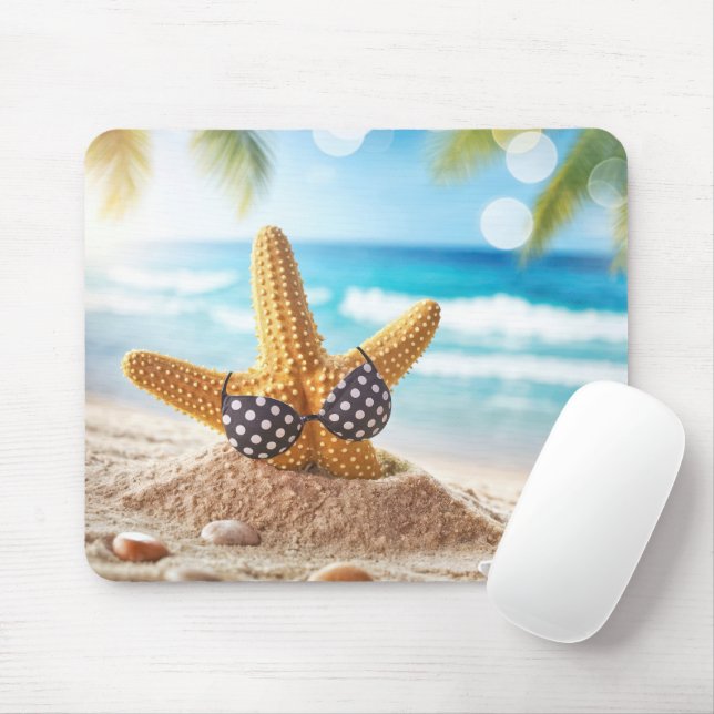 Mousepad Bico-De-Sol Em Ocean Beach (Com mouse)
