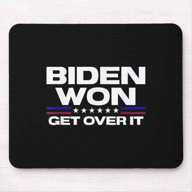 Mousepad Biden Won Supere Isso Patriótico, Pro Joe Anti (Frente)