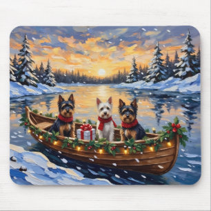 Mousepad Biewer Terrier Natal Barco Férias