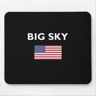 Mousepad Big Sky EUA - Cor Escura do Sinalizador Americano