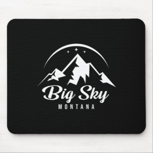 Mousepad Big Sky Montana Ski Resort Ski Snowboard