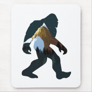 Mousepad Bigfoot da Floresta Noturna
