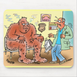 Mousepad Bigfoot em desenhos animados Mousepa da sala de