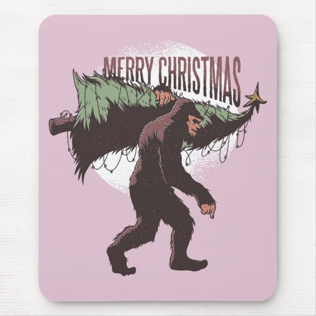 Mousepad Bigfoot Feliz Natal (Frente)