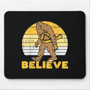 Mousepad Bigfoot Sasquatch Acredite Faixa de Câncer Infanti