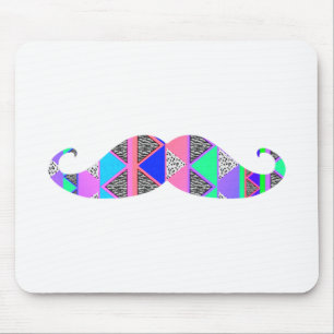 Mousepad Bigode asteca do teste padrão de turquesa colorid