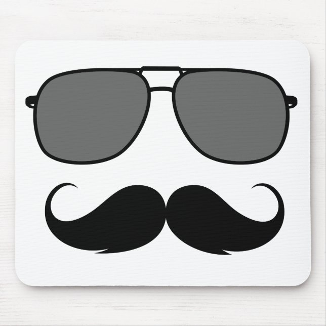 Mousepad bigode e óculos (Frente)