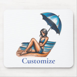 Mousepad Bikini Girl Beach Nápoles Thunder_Cove