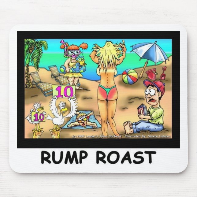 Mousepad Bikini Rump Roast Camisetas e Presentes Divertidos (Frente)