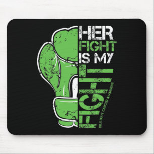 Mousepad Bile Duct Cancer Sua Luta É Minha Luta Boxando Glo