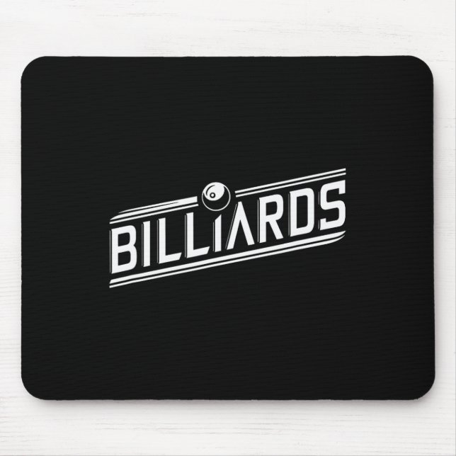 Mousepad "bilhar" - Design de ângulo elegante (Frente)