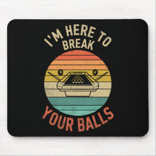 Mousepad Billiard Piscina Player Billiard Aqui Para Quebrar