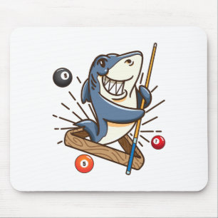 Mousepad Billiard Shark Hustler Piscina Shirts Girls Snooke