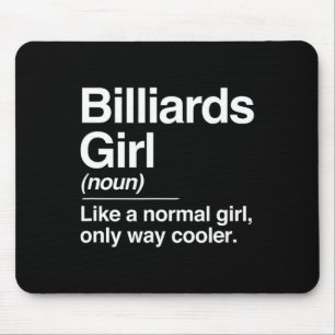 Mousepad Billiards Girl Definition Normal Somente Cue S Fri