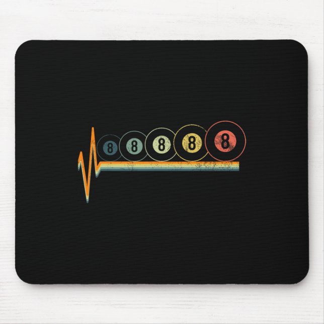 Mousepad Billiards Oito Vezes Retro (Frente)