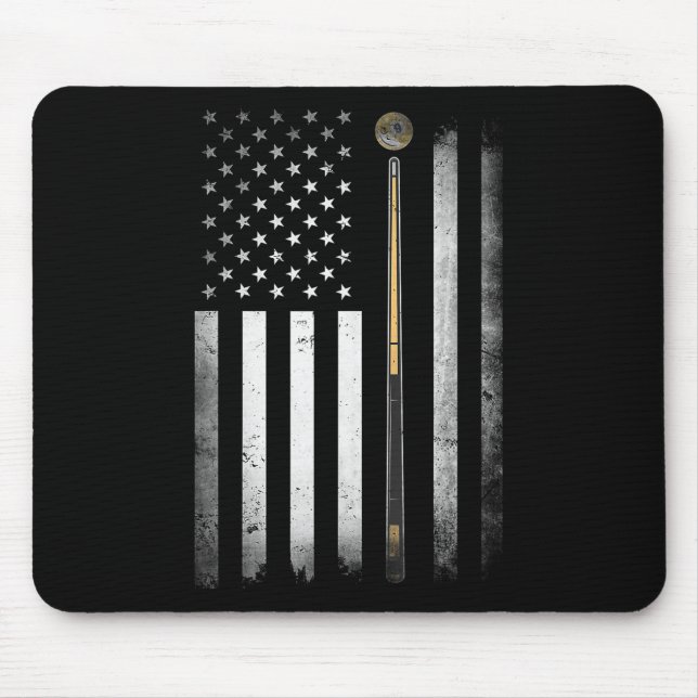 Mousepad Billiards Piscina Player Mesa Estados Unidos Bande (Frente)