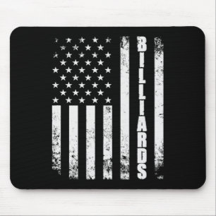 Mousepad Billiards Snooker American Flag Usa Games Esporte