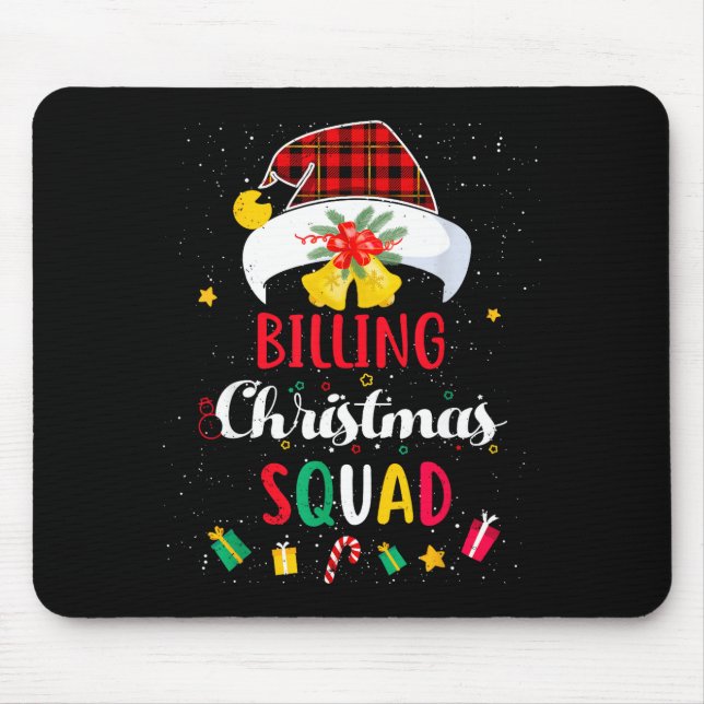 Mousepad Billing Christmas Squad Santa Hat Billing Speciali (Frente)