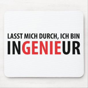 Mousepad Bin Ingenieur de Ich