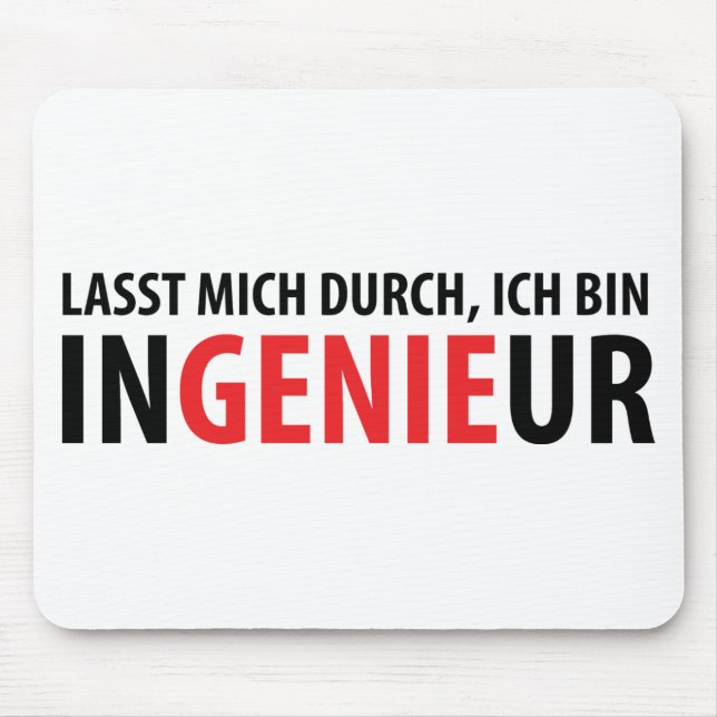 Mousepad Bin Ingenieur de Ich (Frente)