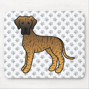 Mousepad Bindle Great Dane Cute Cartoon Dog