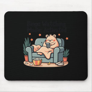 Mousepad Binge Assistindo Modie Ativada Maratona de Filme E
