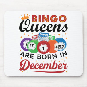 Mousepad Bingo Birthday Bingo Queens são Nasceres em dezem