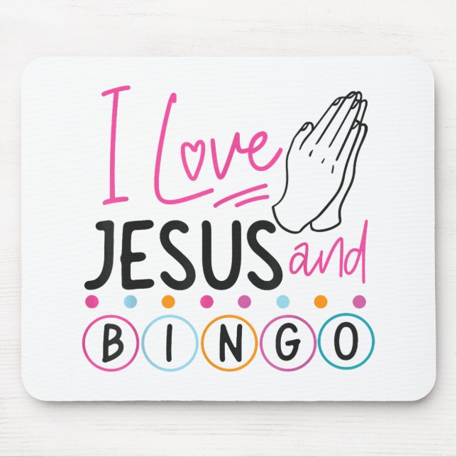 Mousepad Bingo Player Jesus Faith Christian Adoro Jesus An (Frente)