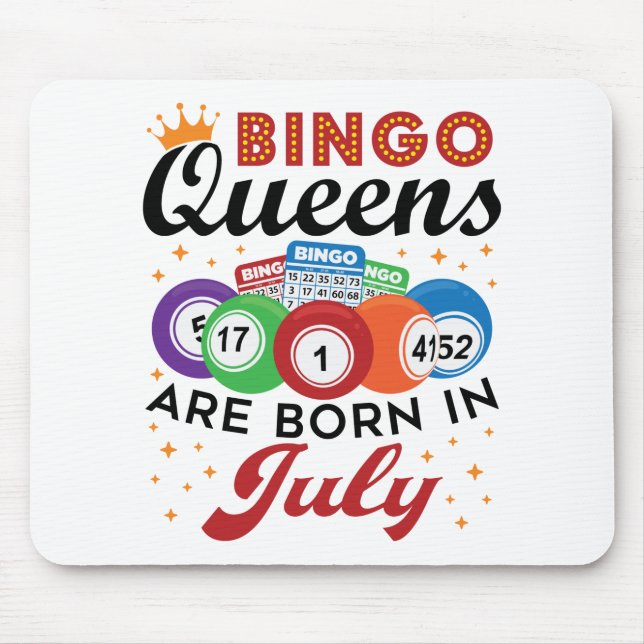 Mousepad Bingo Queens São Nasceres em julho (Frente)