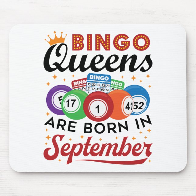 Mousepad Bingo Queens São Nasceres em setembro (Frente)