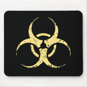 Mousepad Biohazard - dist - amarelo