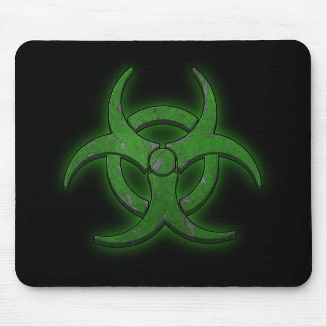 Mousepad Biohazard verde (Frente)