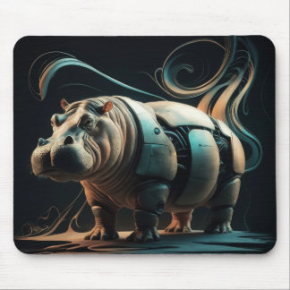 Mousepad Biomechanisches Flusspferd