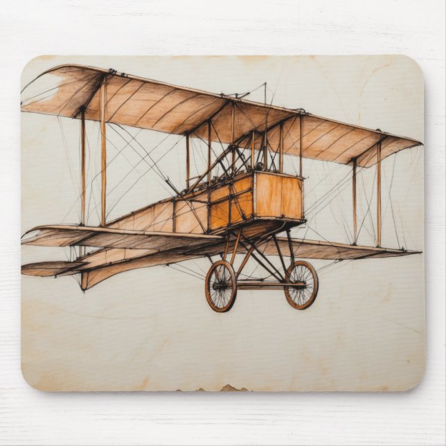 Mousepad Biplano antigo  (Frente)