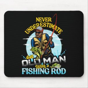 Mousepad Bipoc B Pesca Aniversário Tee Nunca Subestima O