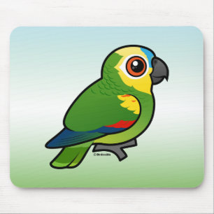 Mousepad Birdorable Azul-fronteou o papagaio