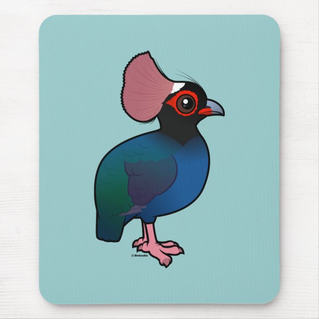 Mousepad Birdorable Crested a perdiz (Frente)