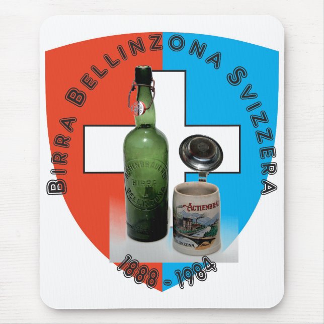 Mousepad Birra Bellinzona Svizzera Mauspad (Frente)