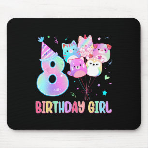 Mousepad Birthday Girl 8º aniversário Esquadrão de Esquadrã