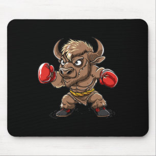 Mousepad Bisão de Kickboxing Fofo I Bisão Infantil 